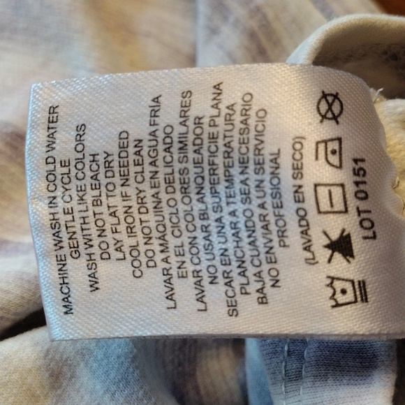 Hilary Radley, Off-White with Lavender Detail Dress, Size Small - Picture 6 of 6